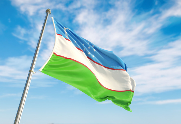 Uzbekistan flag big